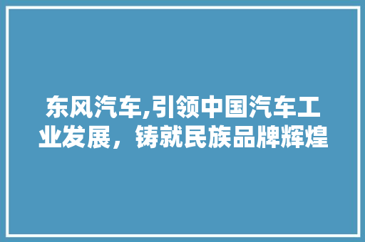 东风汽车,引领中国汽车工业发展，铸就民族品牌辉煌 车灯配件