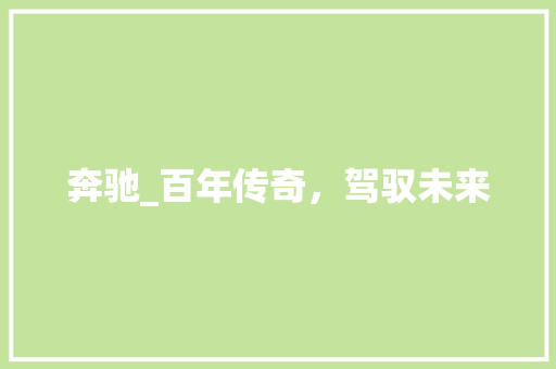 奔驰_百年传奇，驾驭未来