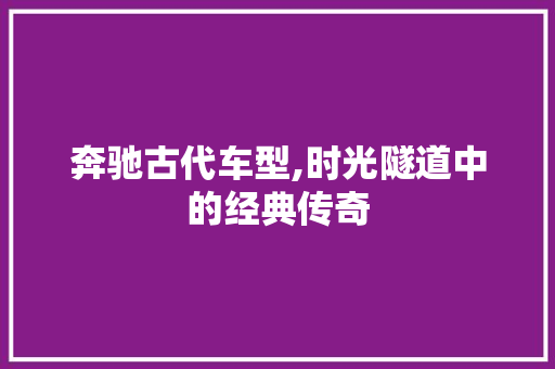 奔驰古代车型,时光隧道中的经典传奇