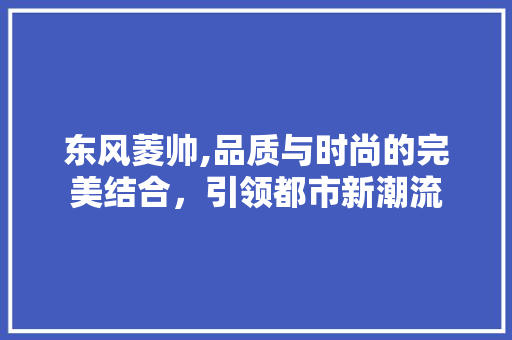 东风菱帅,品质与时尚的完美结合，引领都市新潮流