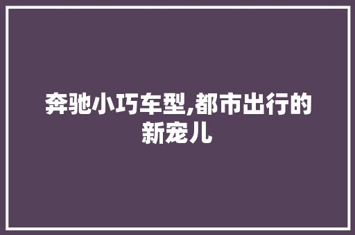 奔驰小巧车型,都市出行的新宠儿