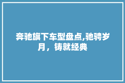 奔驰旗下车型盘点,驰骋岁月，铸就经典