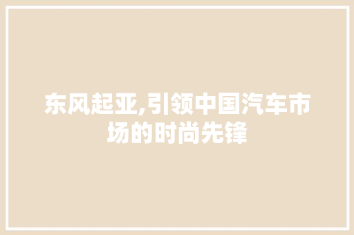 东风起亚,引领中国汽车市场的时尚先锋 蓄电池配件