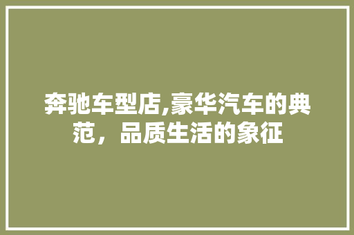 奔驰车型店,豪华汽车的典范，品质生活的象征