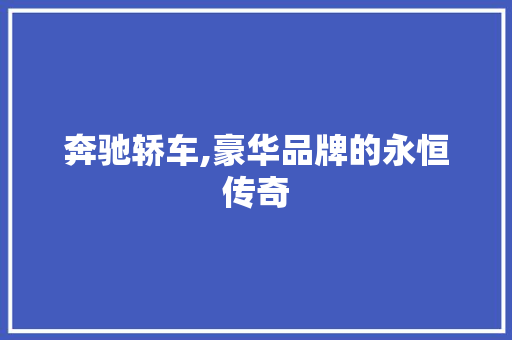奔驰轿车,豪华品牌的永恒传奇