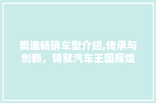 奥迪畅销车型介绍,传承与创新，铸就汽车王国辉煌