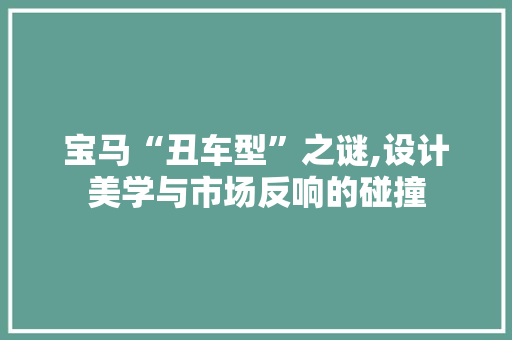 宝马“丑车型”之谜,设计美学与市场反响的碰撞