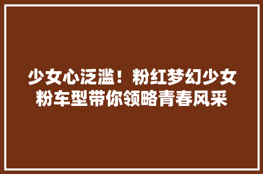 少女心泛滥！粉红梦幻少女粉车型带你领略青春风采