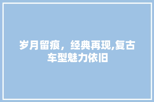 岁月留痕，经典再现,复古车型魅力依旧