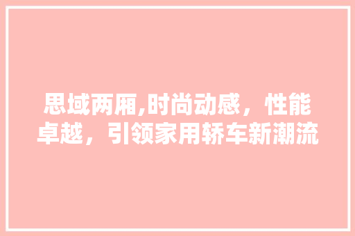 思域两厢,时尚动感，性能卓越，引领家用轿车新潮流