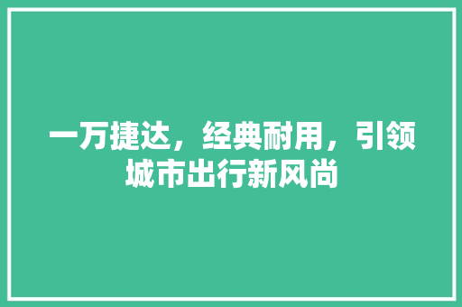 一万捷达，经典耐用，引领城市出行新风尚