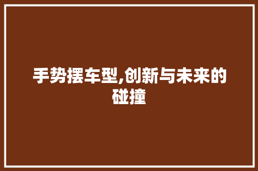 手势摆车型,创新与未来的碰撞