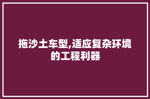 拖沙土车型,适应复杂环境的工程利器