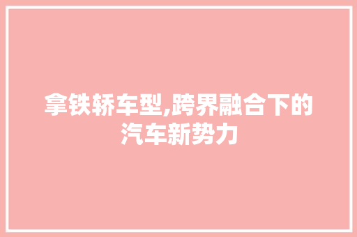 拿铁轿车型,跨界融合下的汽车新势力