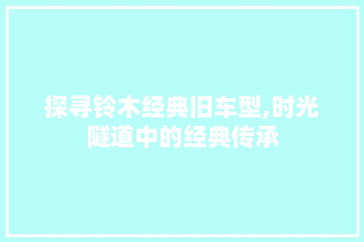 探寻铃木经典旧车型,时光隧道中的经典传承 蓄电池配件