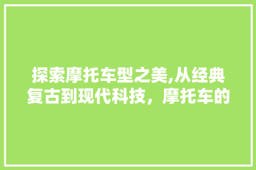 探索摩托车型之美,从经典复古到现代科技，摩托车的演变与发展