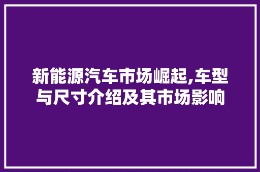 新能源汽车市场崛起,车型与尺寸介绍及其市场影响