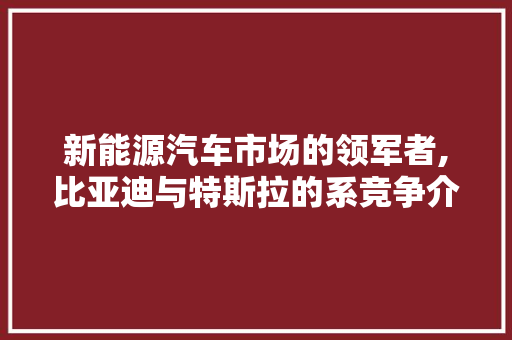 新能源汽车市场的领军者,比亚迪与特斯拉的系竞争介绍