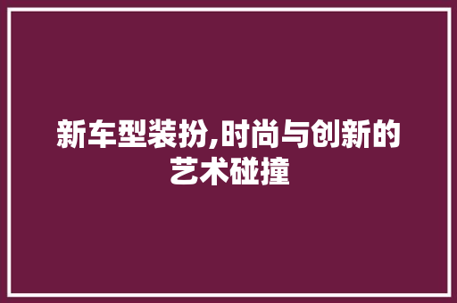 新车型装扮,时尚与创新的艺术碰撞