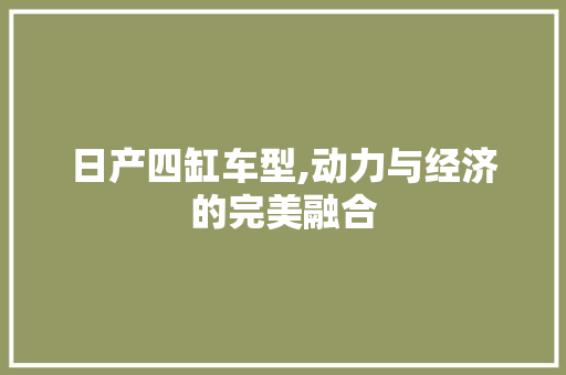 日产四缸车型,动力与经济的完美融合