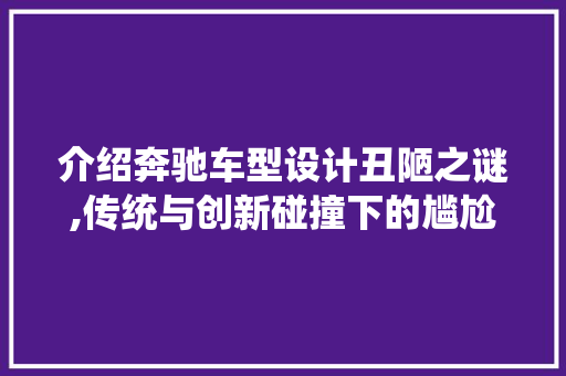 介绍奔驰车型设计丑陋之谜,传统与创新碰撞下的尴尬产物