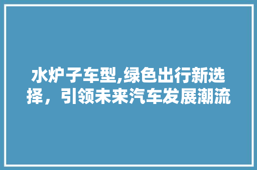 水炉子车型,绿色出行新选择，引领未来汽车发展潮流
