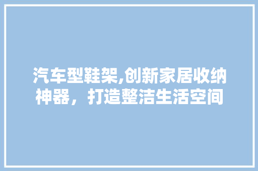 汽车型鞋架,创新家居收纳神器，打造整洁生活空间