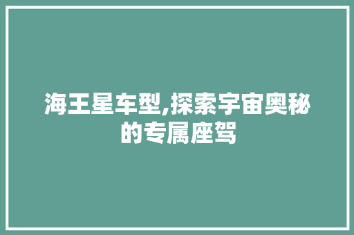 海王星车型,探索宇宙奥秘的专属座驾