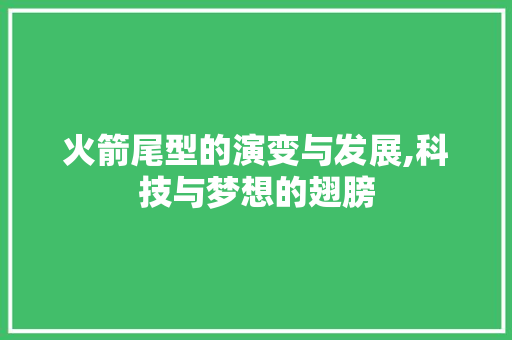 火箭尾型的演变与发展,科技与梦想的翅膀