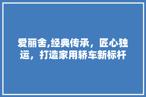 爱丽舍,经典传承，匠心独运，打造家用轿车新标杆