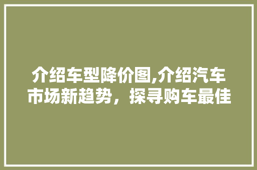 介绍车型降价图,介绍汽车市场新趋势，探寻购车最佳时机