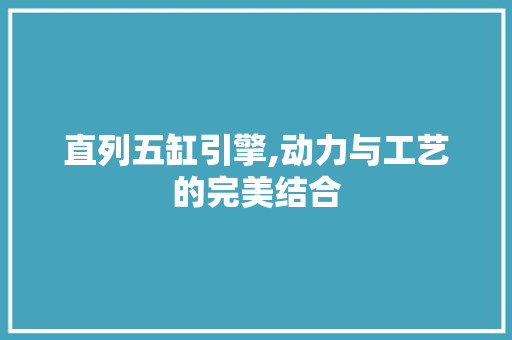 直列五缸引擎,动力与工艺的完美结合