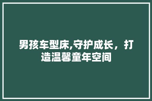 男孩车型床,守护成长，打造温馨童年空间