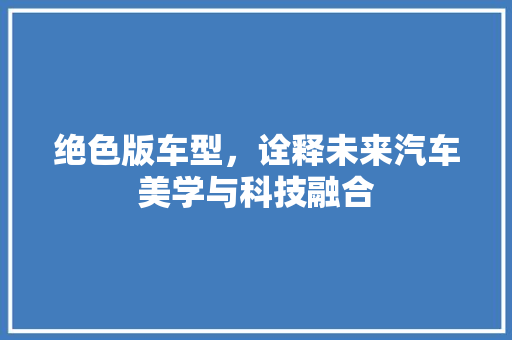绝色版车型，诠释未来汽车美学与科技融合 蓄电池配件