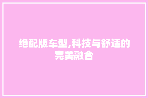 绝配版车型,科技与舒适的完美融合 变速箱配件