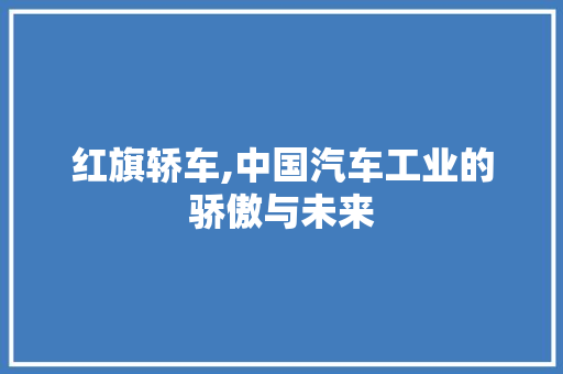 红旗轿车,中国汽车工业的骄傲与未来