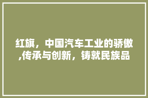 红旗，中国汽车工业的骄傲,传承与创新，铸就民族品牌辉煌