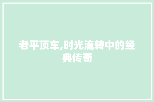 老平顶车,时光流转中的经典传奇