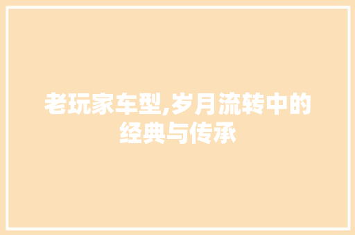 老玩家车型,岁月流转中的经典与传承