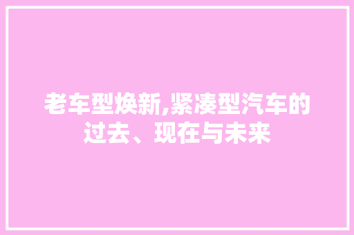 老车型焕新,紧凑型汽车的过去、现在与未来