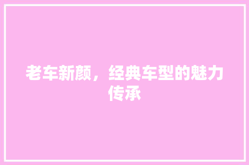 老车新颜，经典车型的魅力传承