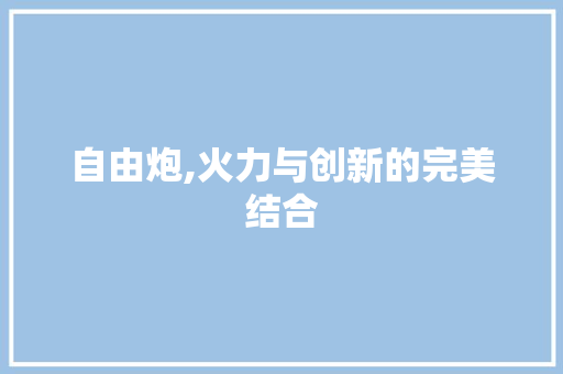 自由炮,火力与创新的完美结合