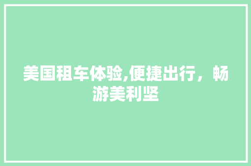 美国租车体验,便捷出行，畅游美利坚 车灯配件