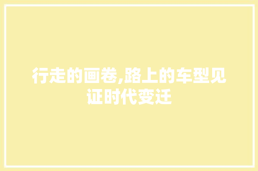 行走的画卷,路上的车型见证时代变迁