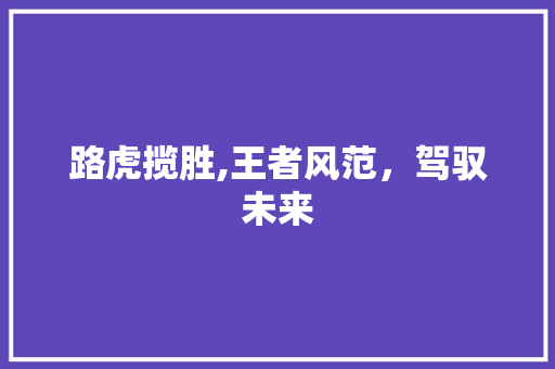 路虎揽胜,王者风范，驾驭未来