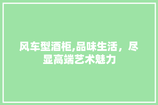 风车型酒柜,品味生活，尽显高端艺术魅力