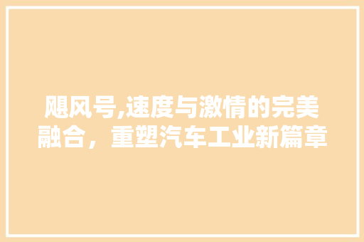 飓风号,速度与激情的完美融合，重塑汽车工业新篇章