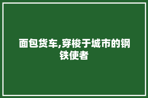 面包货车,穿梭于城市的钢铁使者