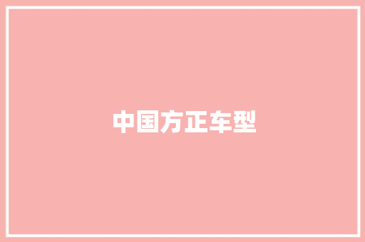中国方正车型