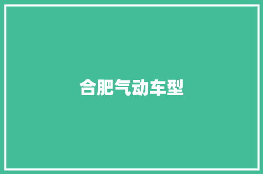 合肥气动车型
